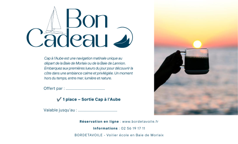 Bon cadeau "Expérience" - Une place pour sortie Cap à l'Aube