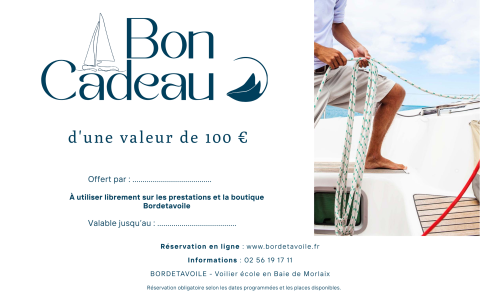 Bon cadeau – Valeur 100 €
